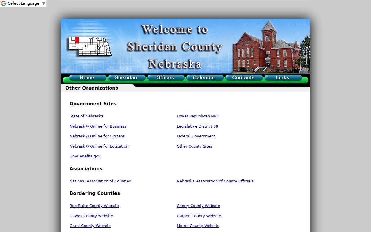 Sheridan County city court warrant and official county links