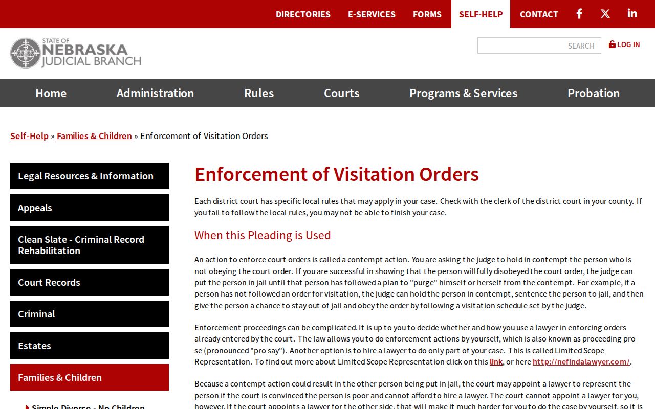 Clinton warrant records and Nebraska court form process