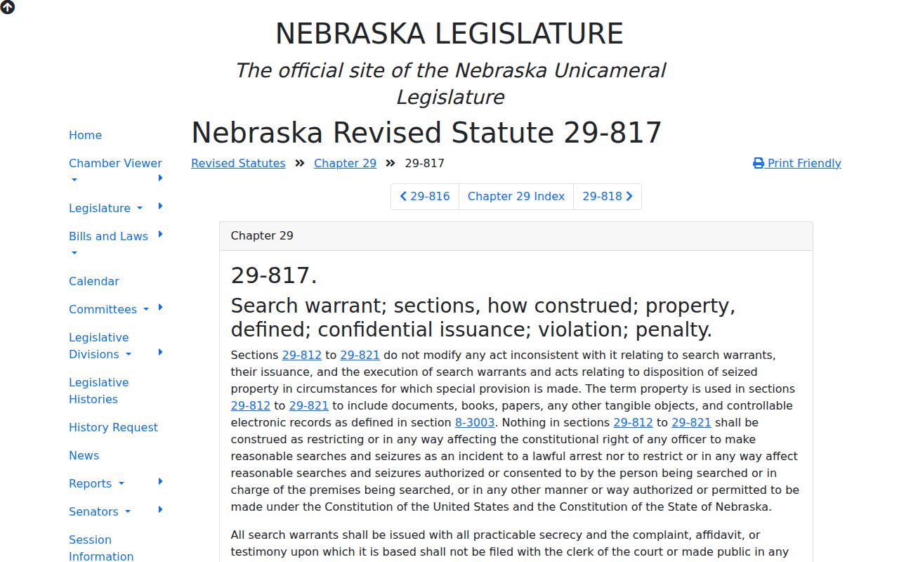 Sheridan County search warrant records and confidentiality rule